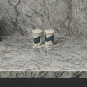 Vintage Mikasa Intaglio "Life Style" ceramic salt and pepper shakers